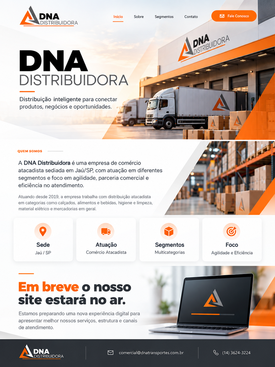 DNA Distribuidora - distribuição inteligente para conectar produtos, negócios e oportunidades.